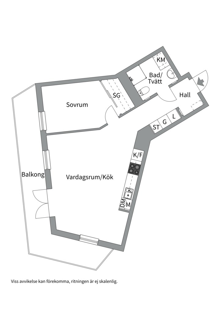 Planlösning från Igeldammsgatan 15, 4tr, Såld i Kungsholmen, Stockholm