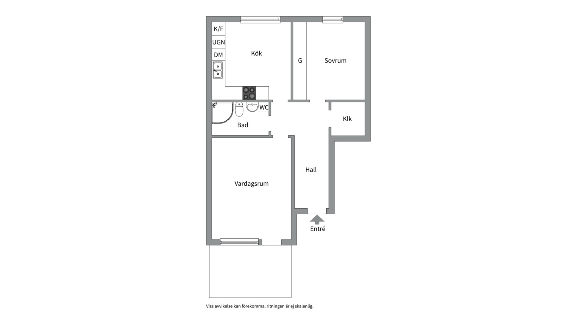 Planlösning från Oslogatan 125, Såld i Ekeby, Uppsala