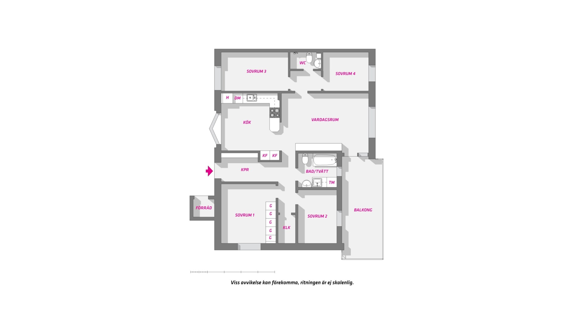 Planlösning från Vänortsgatan 88, Såld i Ekeby, Uppsala