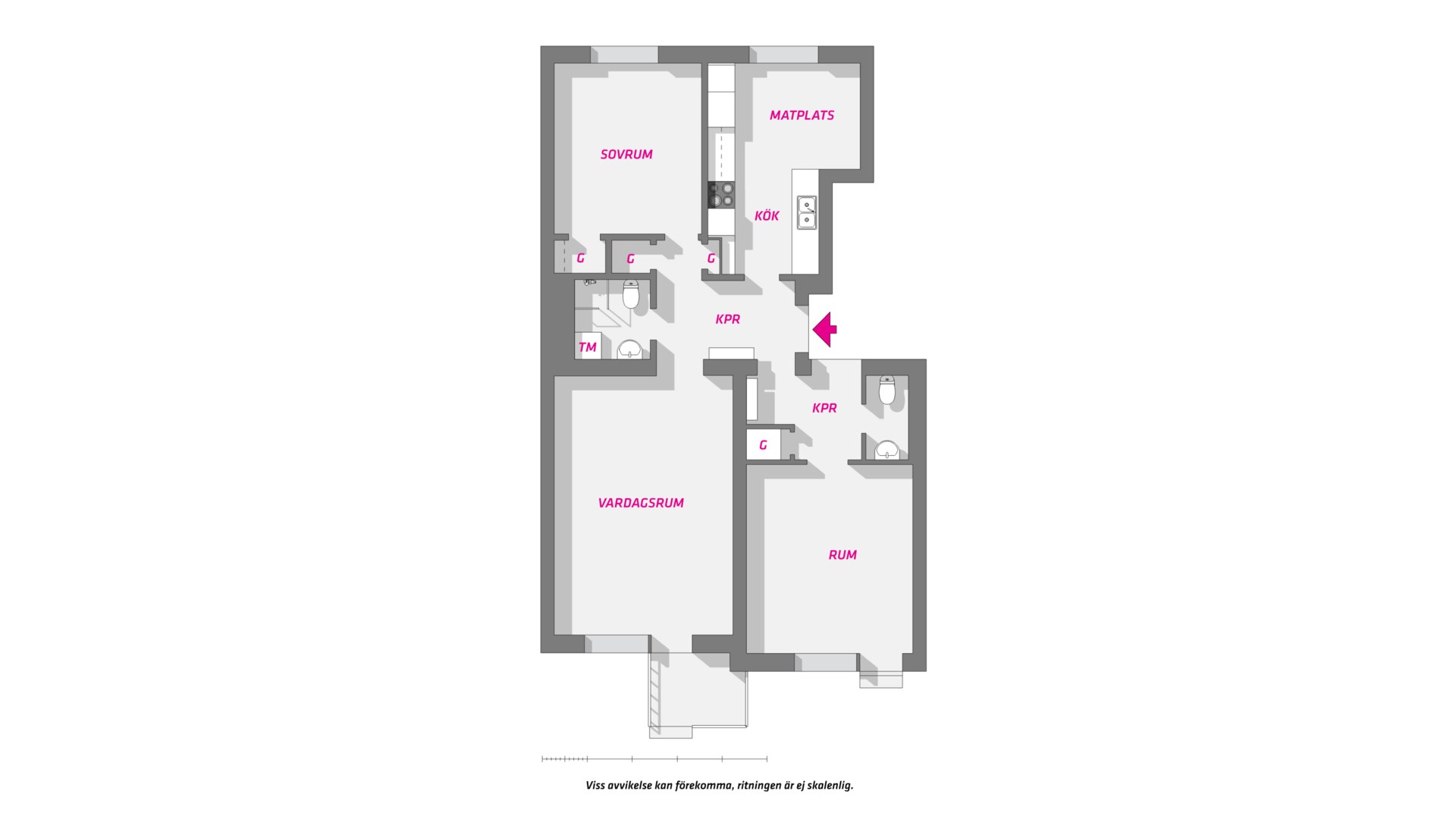 Planlösning från Norrtäljegatan 18 A, Såld i Fålhagen, Uppsala