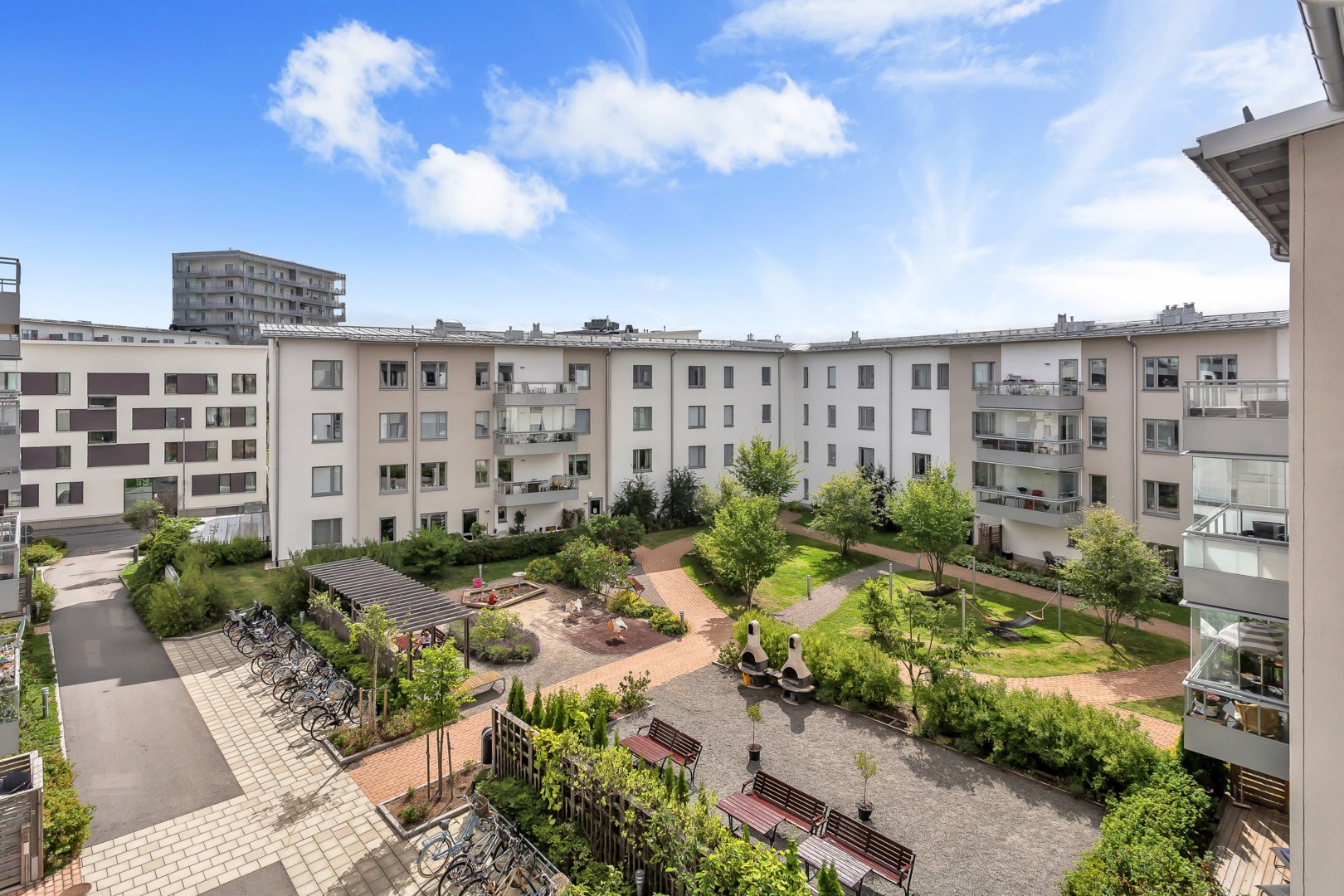 Bostadsbild från Pelargatan 12, Kommande i Luthagen, Uppsala