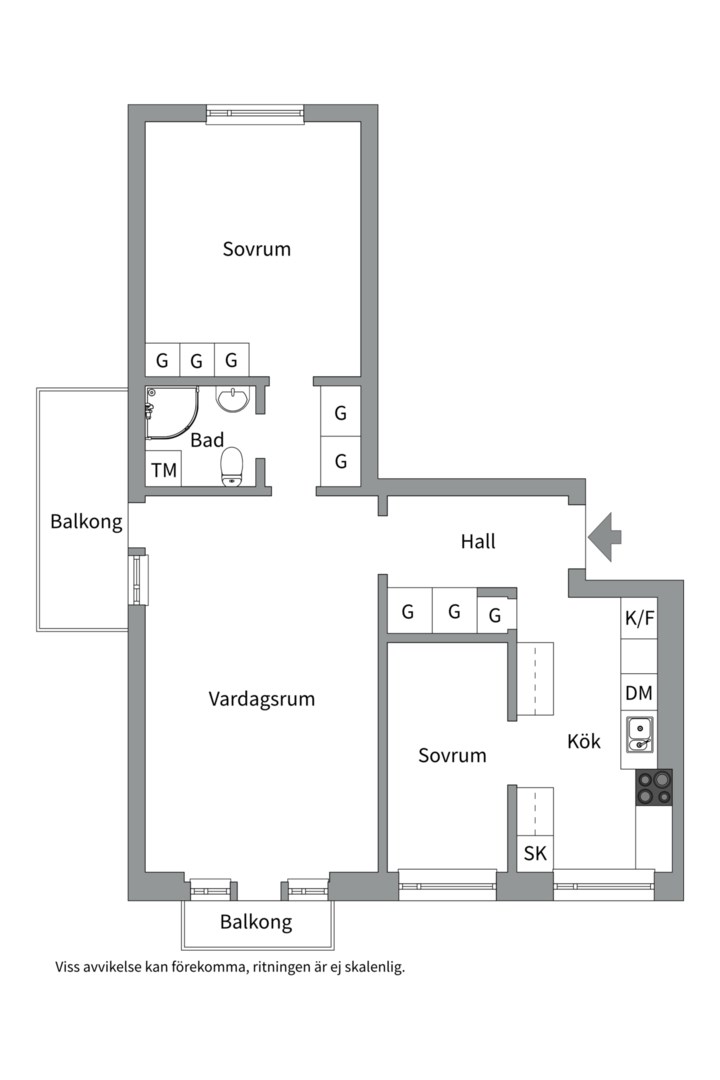 Bostadsbild från Gropgränd 3, Såld i Öfre Slotts, Uppsala