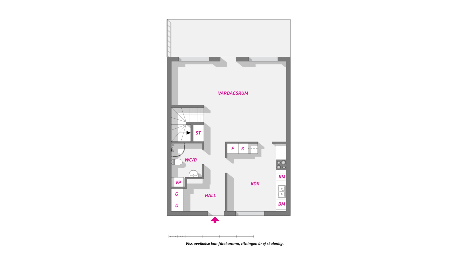 Planlösning från Slalomvägen 22, lgh 3, Såld i Gamla Nynäs, Enköping