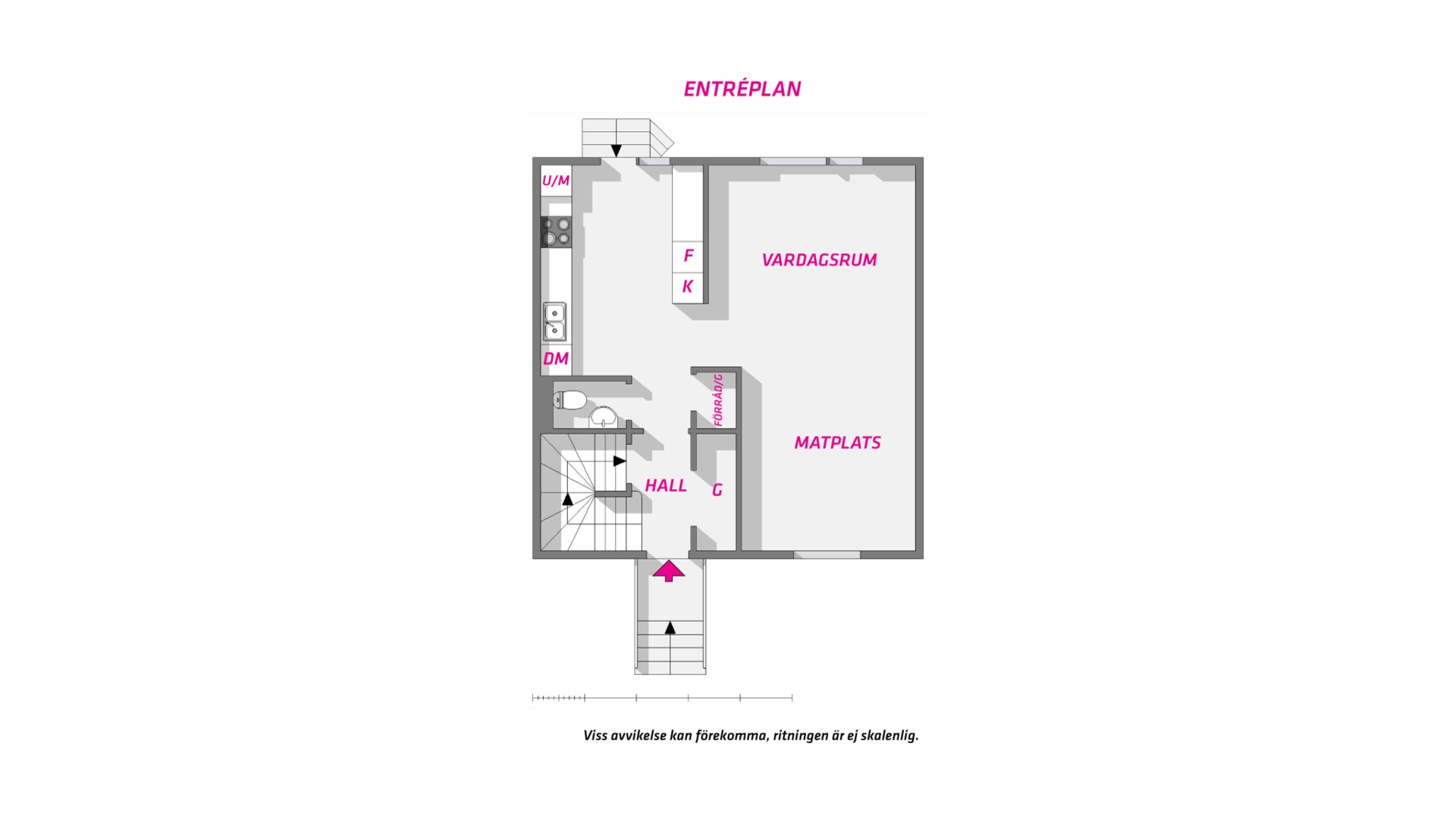 Planlösning från Björkgatan 27A, Såld i Fålhagen, Uppsala