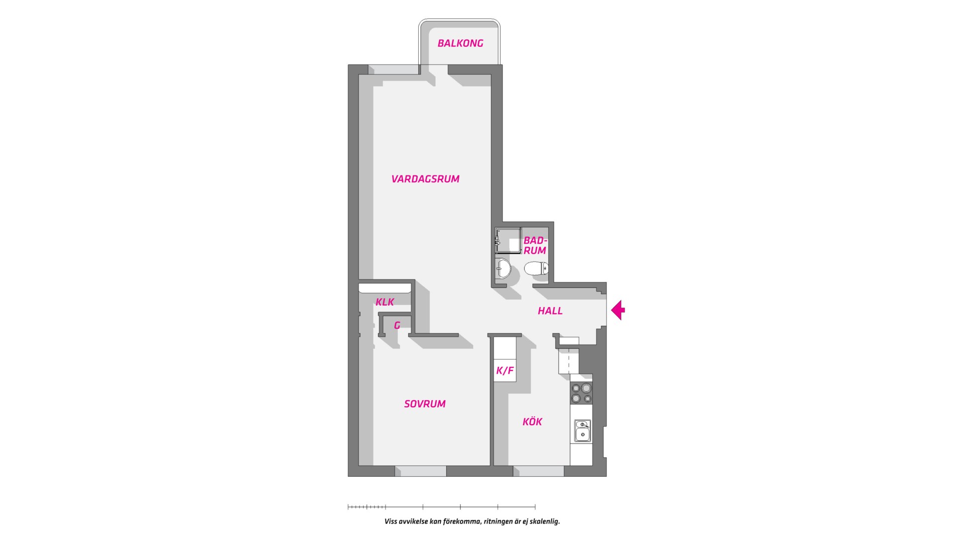 Planlösning från Gamla Uppsalagatan 20, Såld i Svartbäcken, Uppsala
