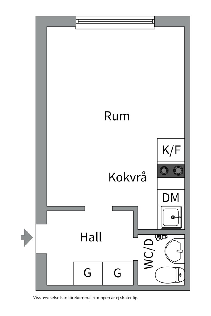Planlösning från Gröna Gatan 31 B, Såld i Salabacke, Uppsala