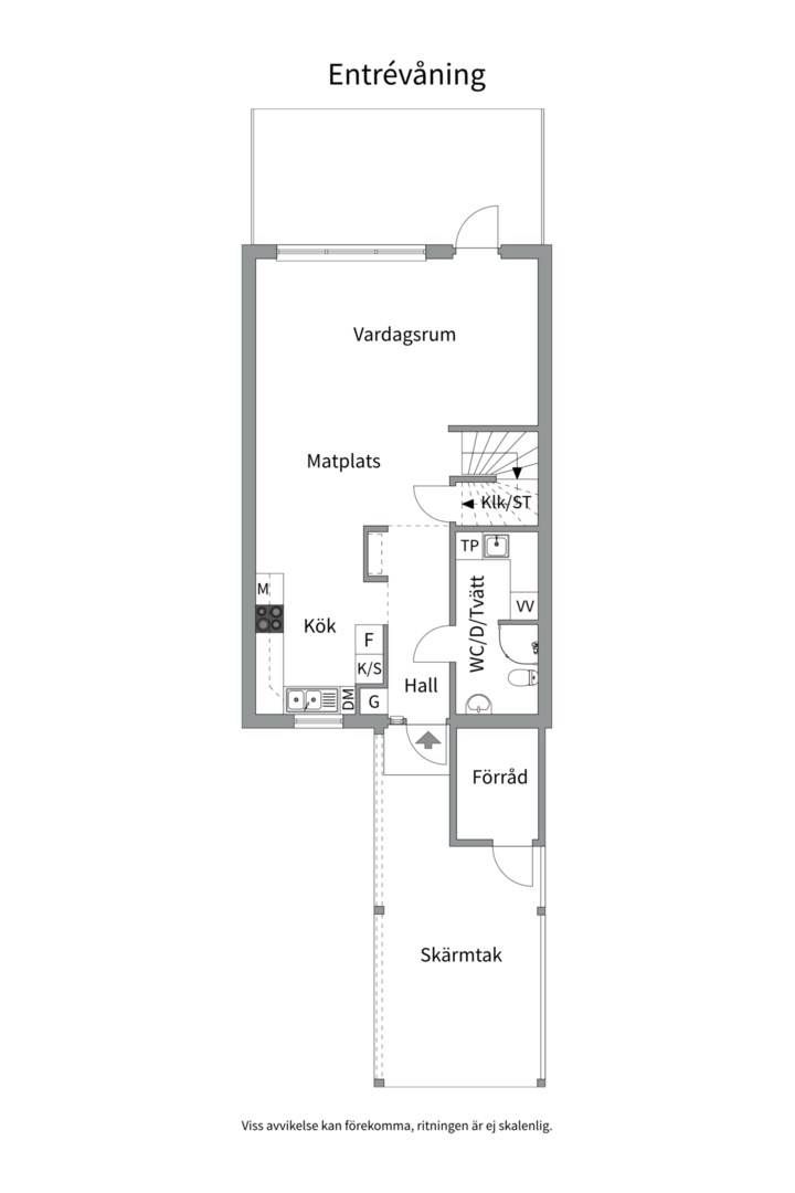 Planlösning från Varggropsvägen 44, Till salu i Björklinge, Uppsala