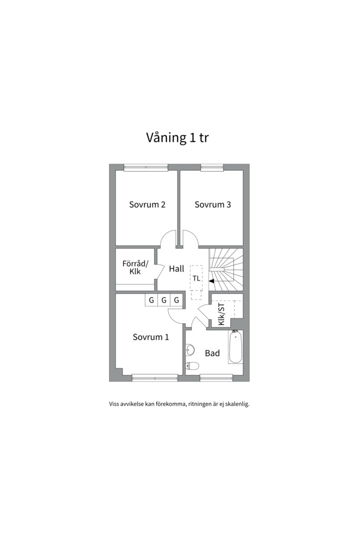 Planlösning från Varggropsvägen 44, Till salu i Björklinge, Uppsala