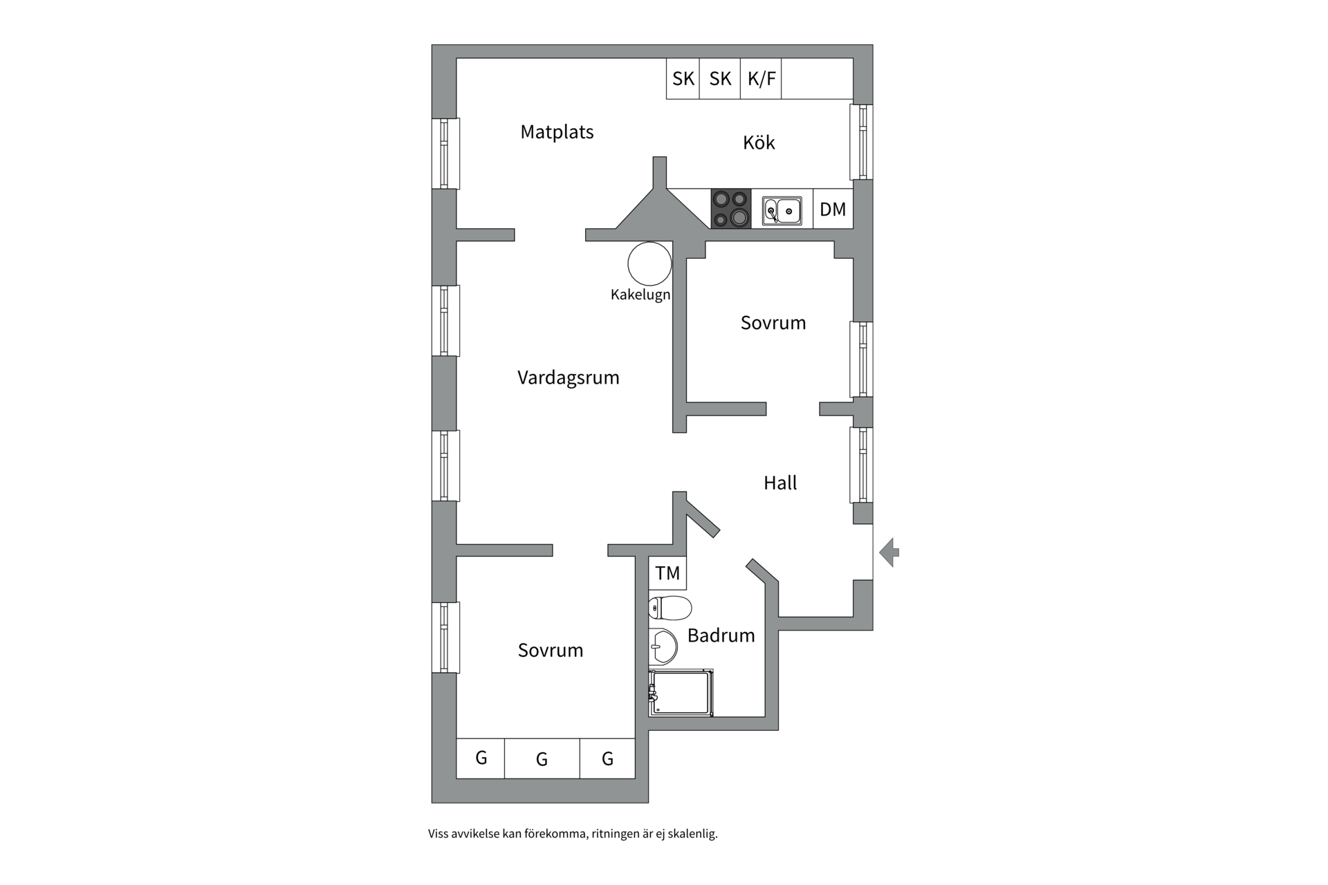 Bostadsbild från Svartbäcksgatan 16A, Såld i Centrum, Uppsala