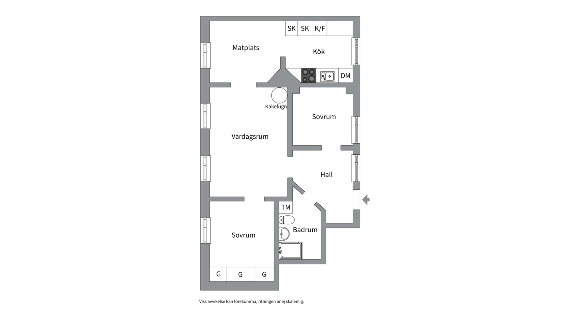 Bostadsbild från Svartbäcksgatan 16A, Såld i Centrum, Uppsala