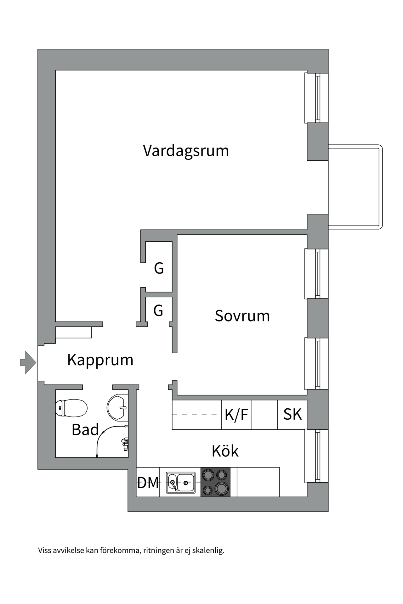 Bostadsbild från Svartbäcksgatan 39, Såld i Centrum, Uppsala