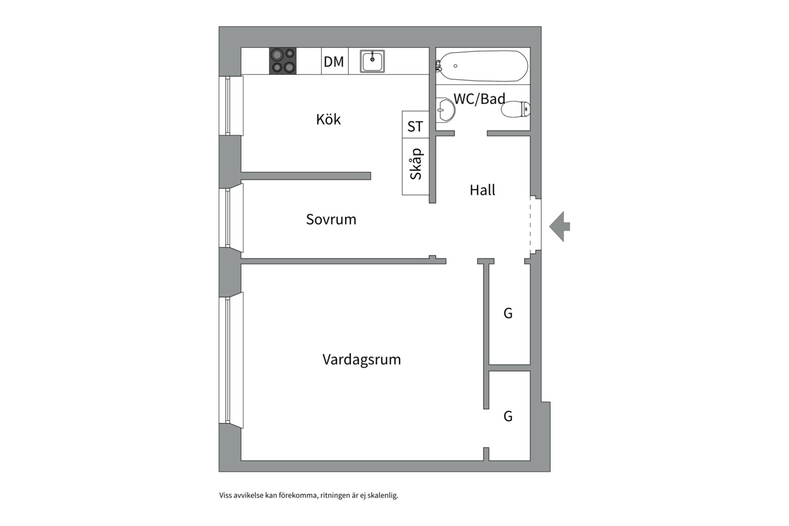 Bostadsbild från Höganäsgatan 11B, Såld i Höganäs, Uppsala