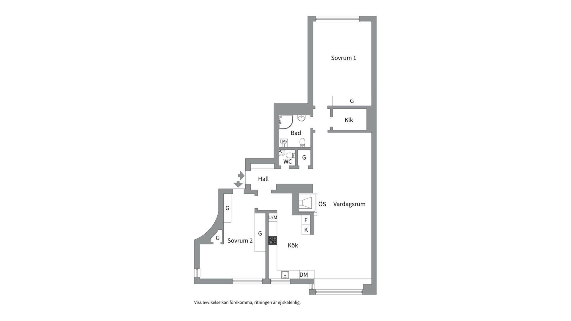 Planlösning från Ehrensvärdsgatan 3, Såld i Kungsholmen - Norr Mälarstrand, Stockholm