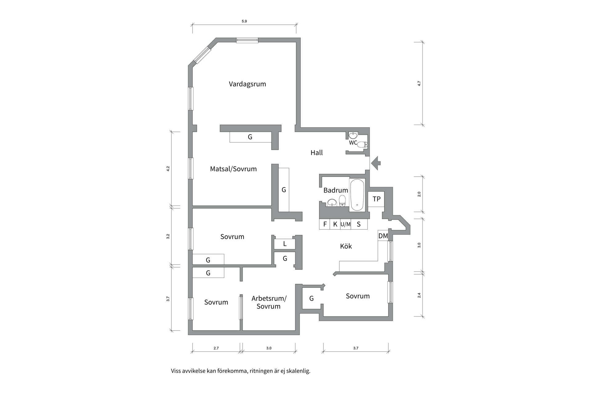 Bostadsbild från Inedalsgatan 6, 3tr, Såld i Kungsholmen - Fridhemsplan, Stockholm