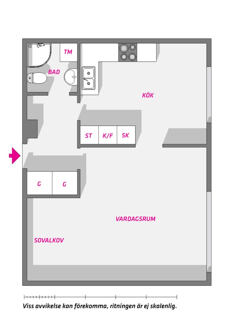 Planlösning från S:t Persgatan 18 A, Såld i Centrum, Uppsala
