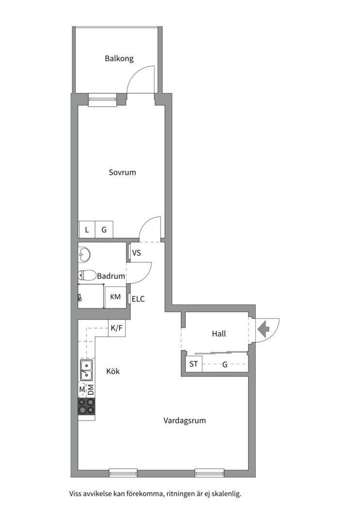 Planlösning från Råbyvägen 55 F, Snart till salu i Gränby, Uppsala