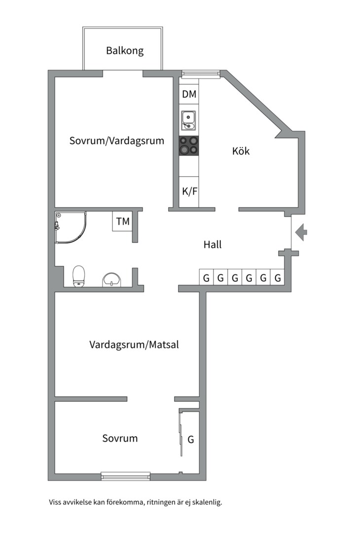 Planlösning från Sankt Eriksgatan 4, 4 tr, Såld i Kungsholmen, Stockholm