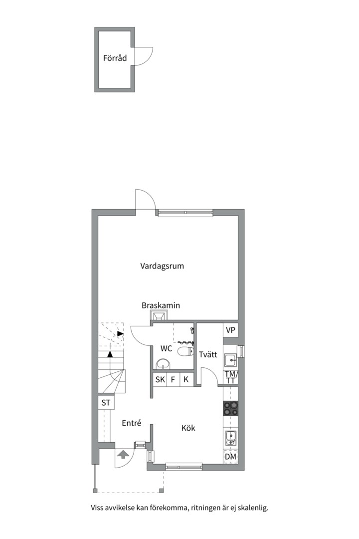 Planlösning från Naturstensvägen 25, Såld i Herrhagen, Uppsala