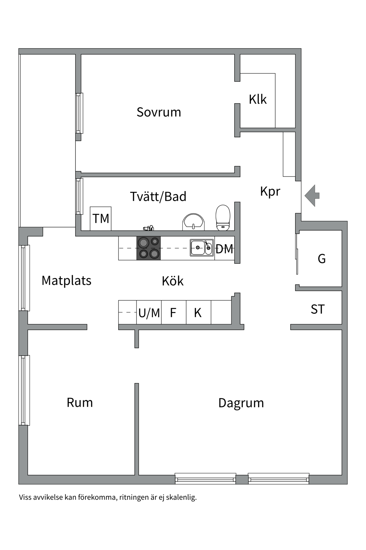 Bostadsbild från Fyrislundsgatan 54, Såld i Årsta, Uppsala