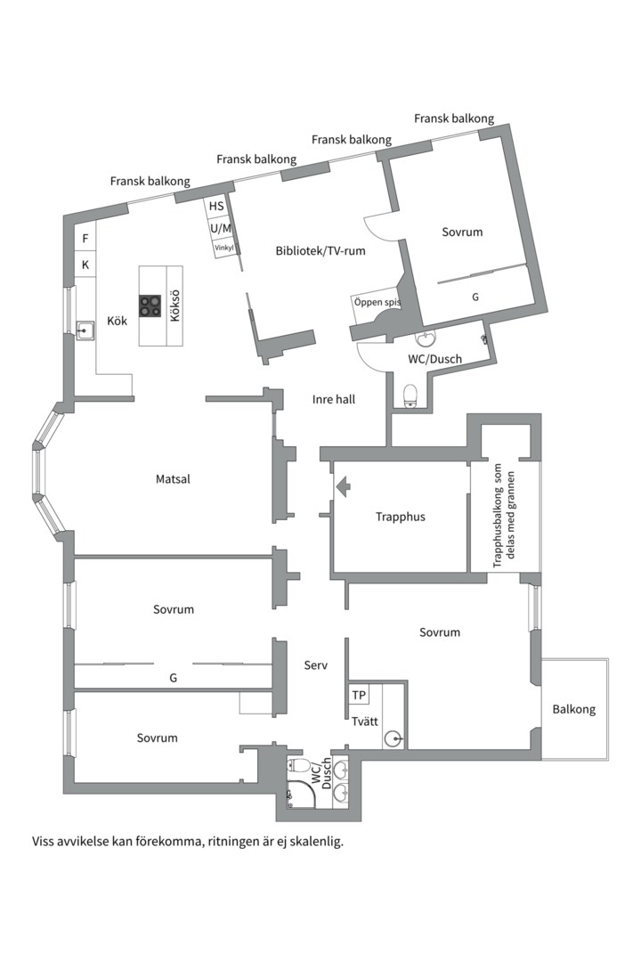 Planlösning från Jakob Westinsgatan 1A, Såld i Kungsholmen - Norr Mälarstrand, Stockholm