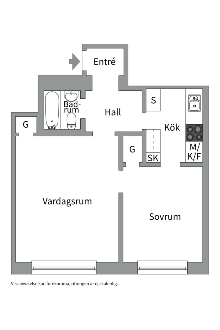 Planlösning från Baltzar von platens gata 7B, 2tr, Såld i Kungsholmen - Norr Mälarstrand, Stockholm