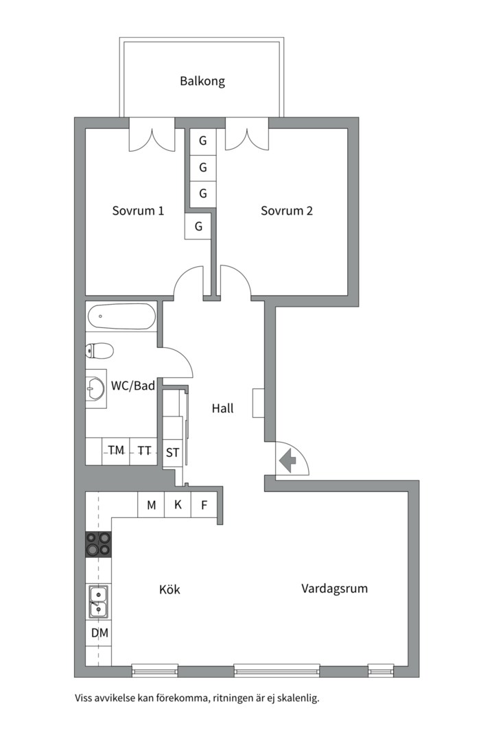 Planlösning från Danderydsgatan 27, 4tr, Såld i Östermalm - Lärkstan, Stockholm
