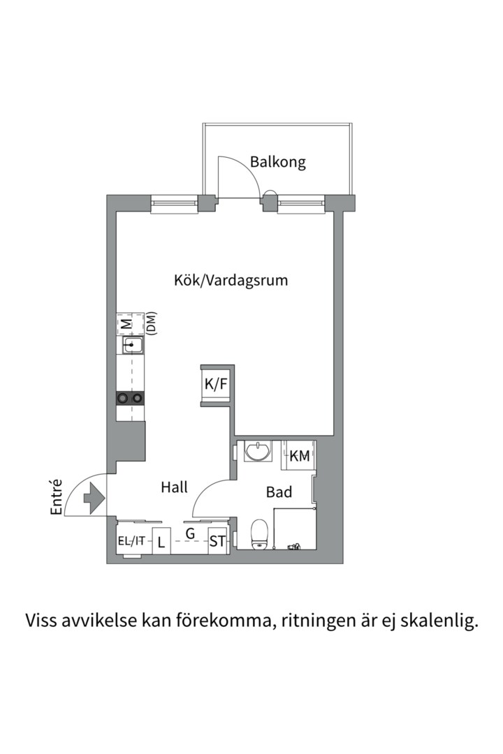 Planlösning från Kryddblandargatan 1, Såld i Centrum, Uppsala