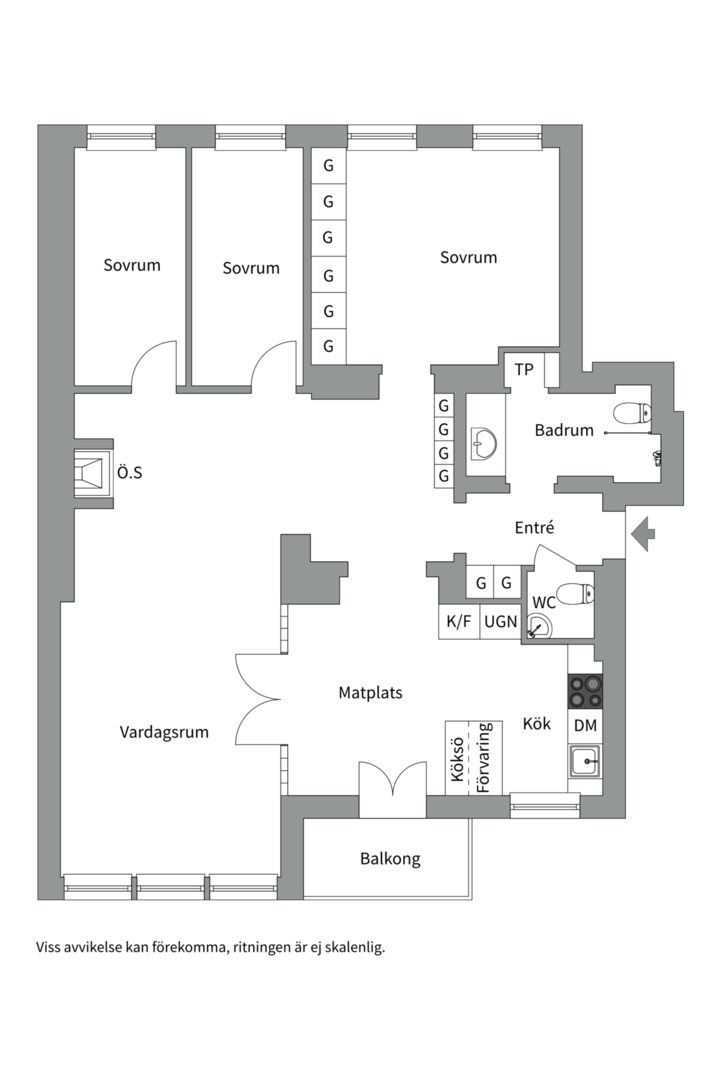 Planlösning från Garvargatan 14, 4tr, Såld i , Stockholm
