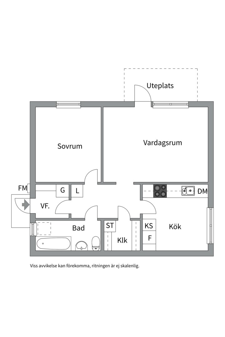 Planlösning från Bergslagsresan 2, Såld i Sävja, Uppsala