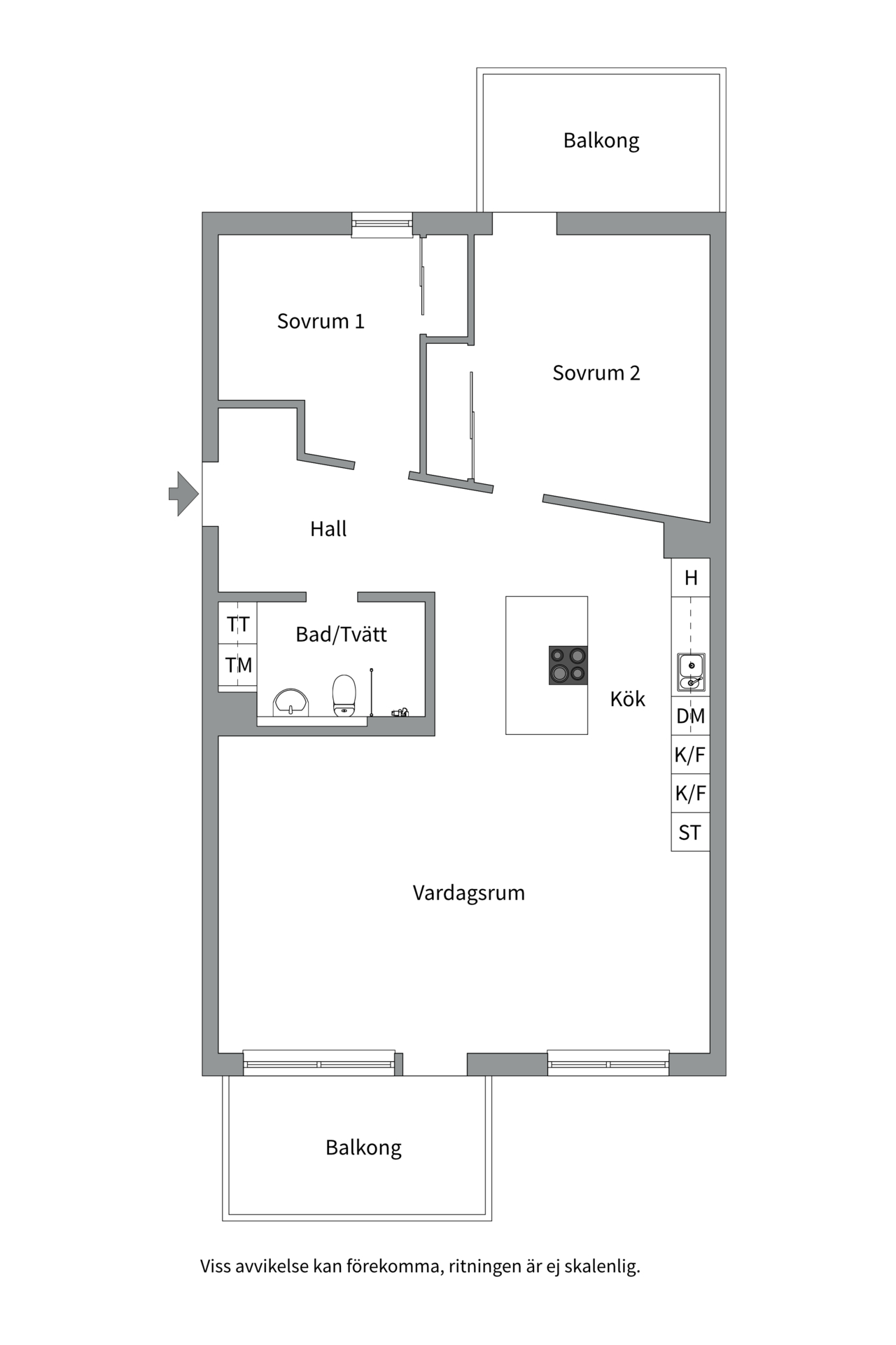 Bostadsbild från Norbyvägen 46E, Såld i Sommarro, Uppsala