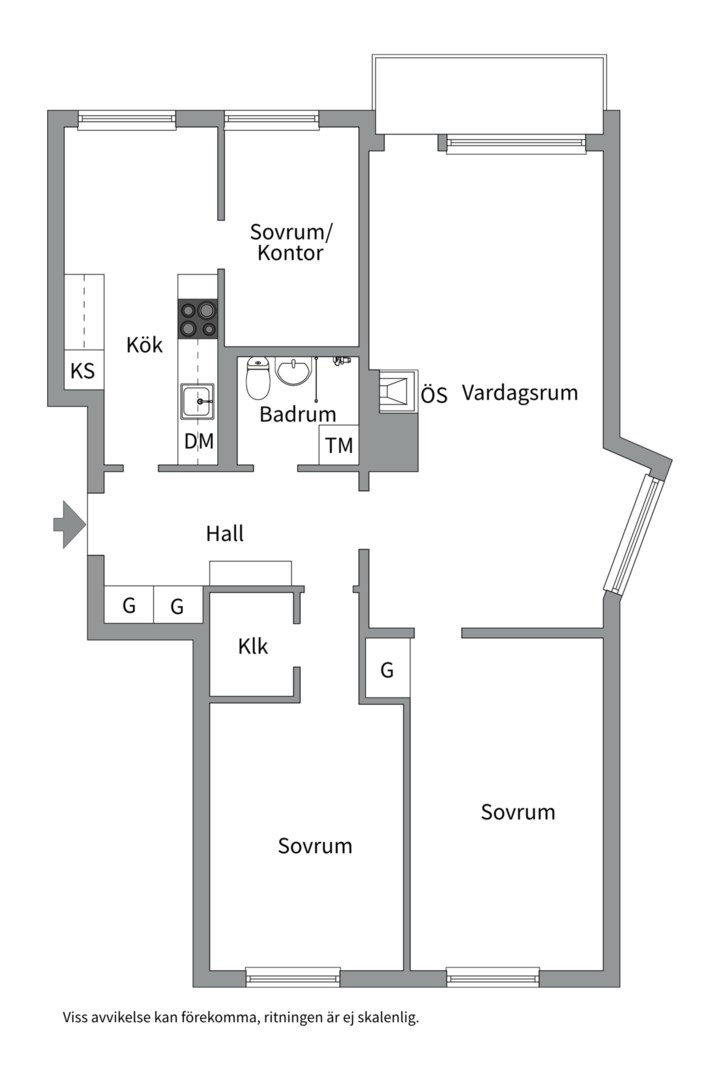 Bostadsbild från Sysslomansgatan 27, Såld i Främre Luthagen, Uppsala