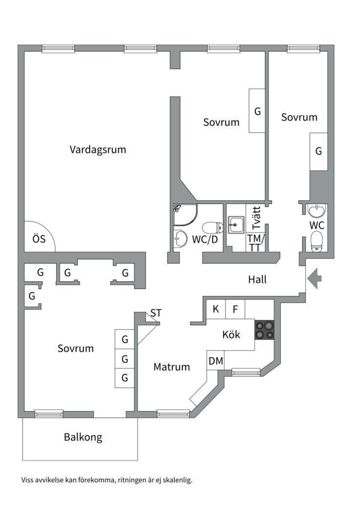 Planlösning från Bergsgatan 20, 4tr, Såld i Kungsholmen - Rådhuset, Stockholm