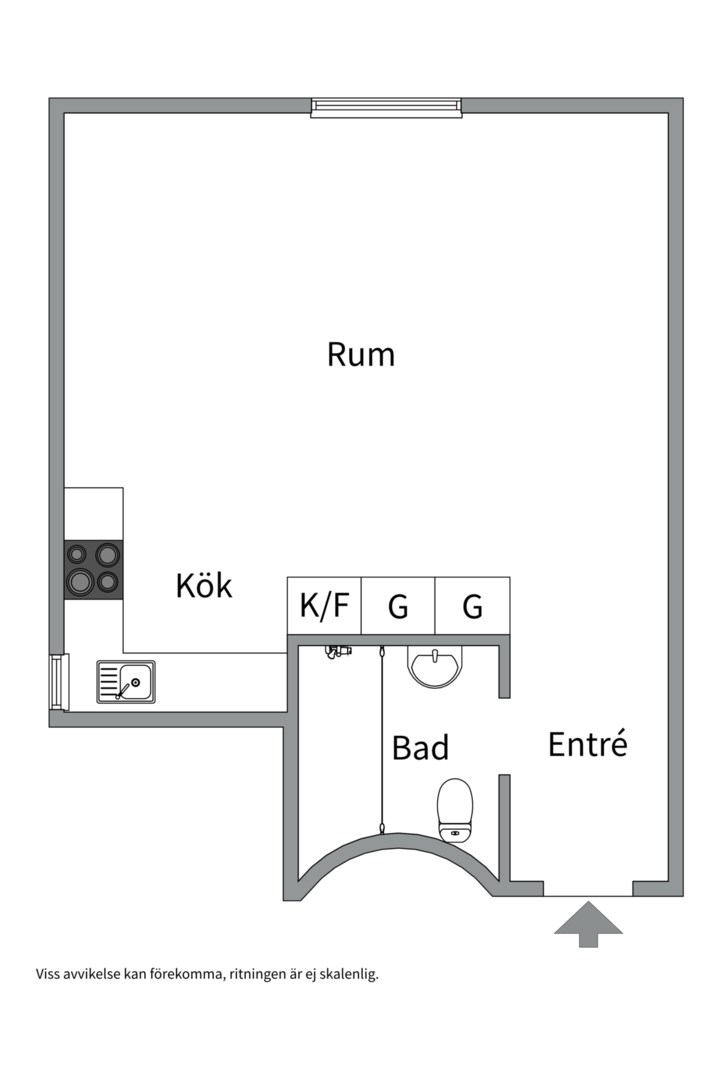 Planlösning från Sankt Eriksgatan 12A, 2,5 tr, Såld i Kungsholmen - Nedre Kungsholmen, Stockholm