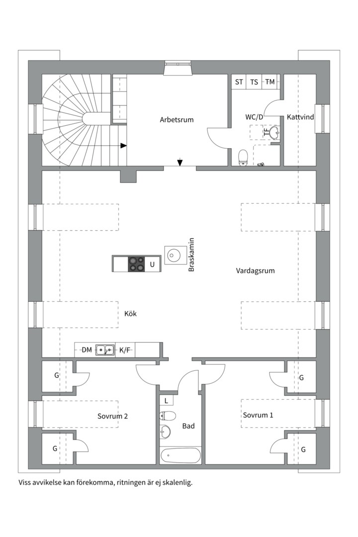 Planlösning från Grubbensringen 30A, 2 tr, Såld i Kungsholmen - S:t Eriksområdet, Stockholm