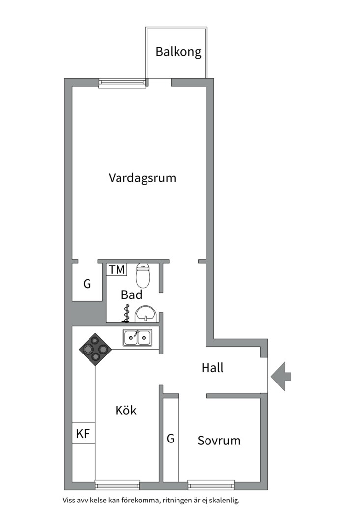 Bostadsbild från Norrtäljegatan 11 B, Såld i Fålhagen, Uppsala