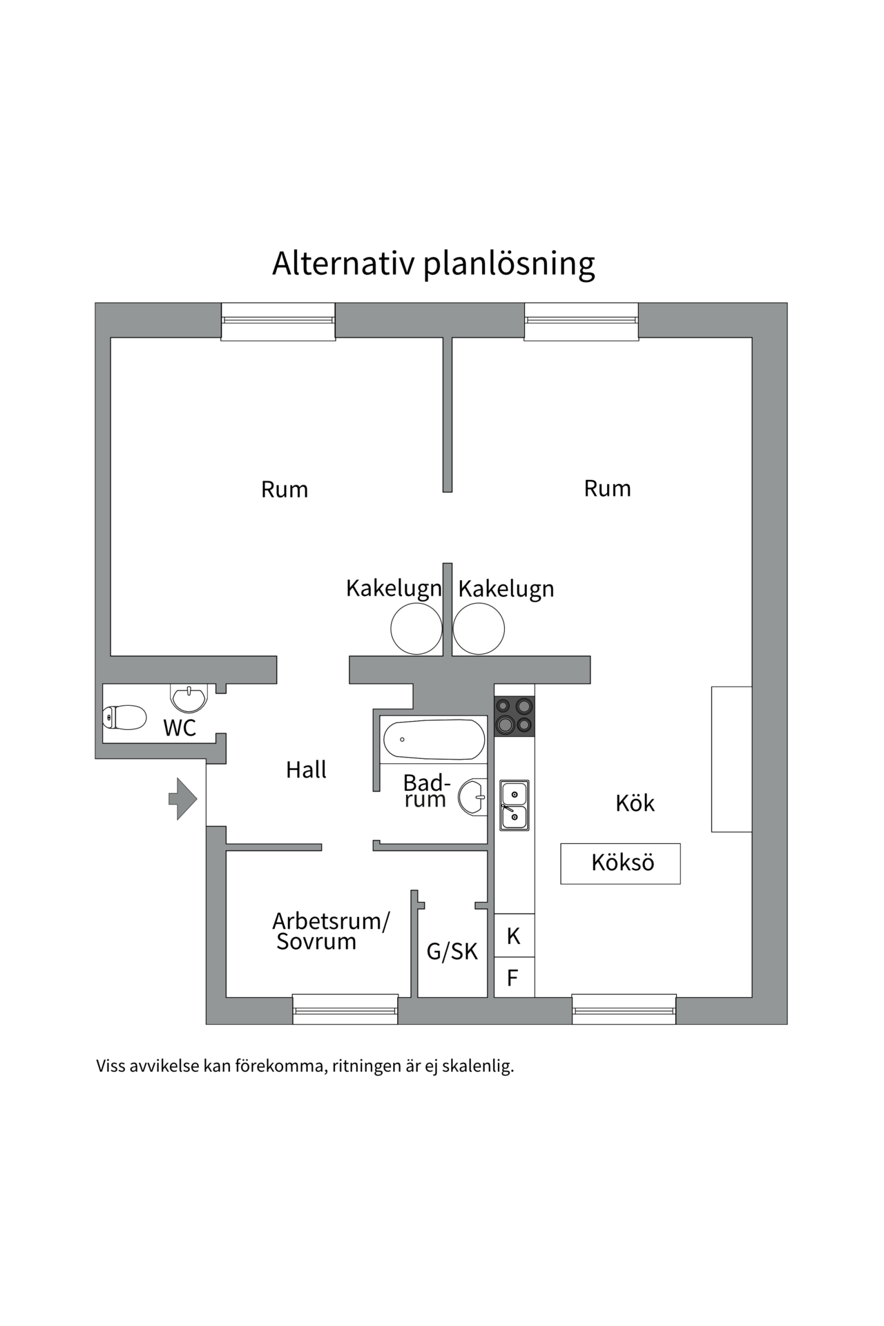 Bostadsbild från Ymergatan 7A, Såld i Fålhagen, Uppsala