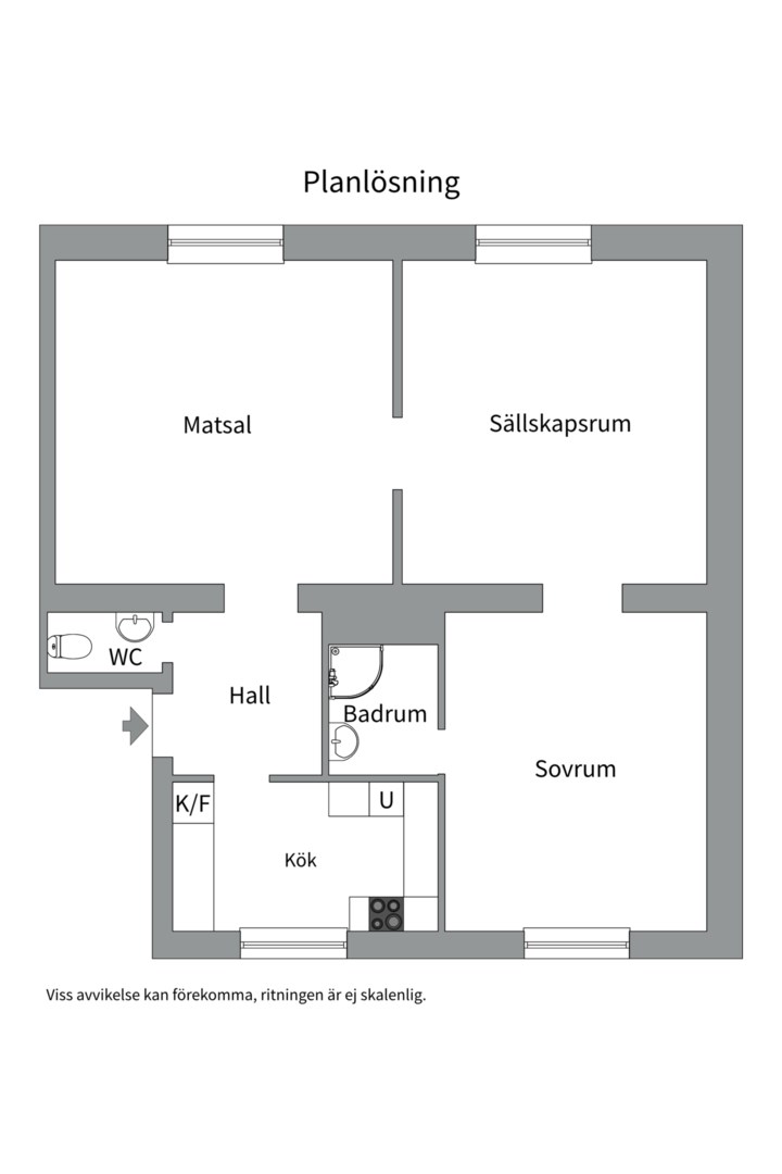 Planlösning från Ymergatan 7A, Såld i Fålhagen, Uppsala