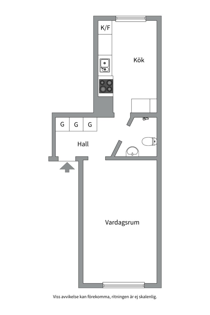 Bostadsbild från Torkelsgatan 7B, Såld i Fålhagen, Uppsala