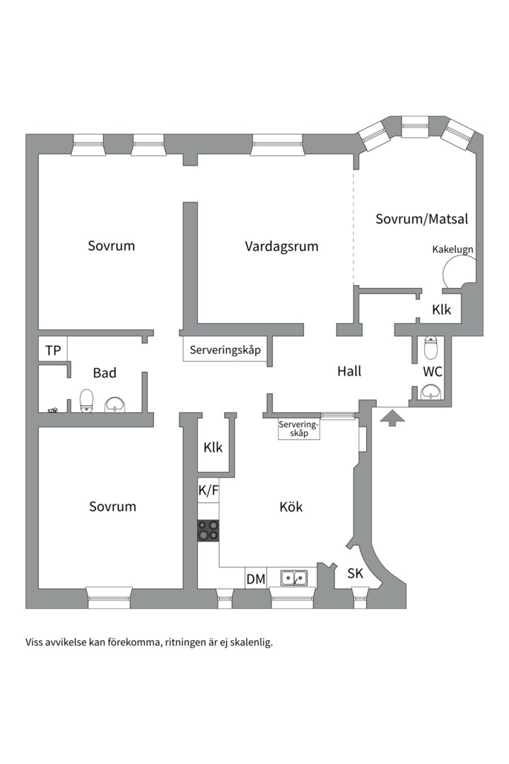 Planlösning från Väderkvarnsgatan 36, Såld i Fålhagen, Uppsala