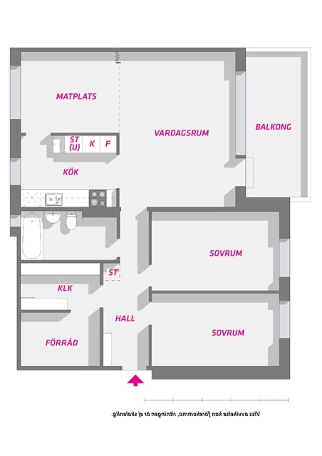 Planlösning från Himmelsvägen 19, Såld i Storvreta, Uppsala