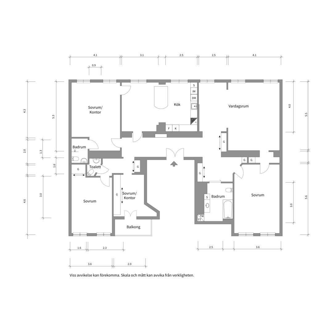 Planlösning från Ingemarsgatan 10, Såld i Vasastan - Sibirien, Stockholm