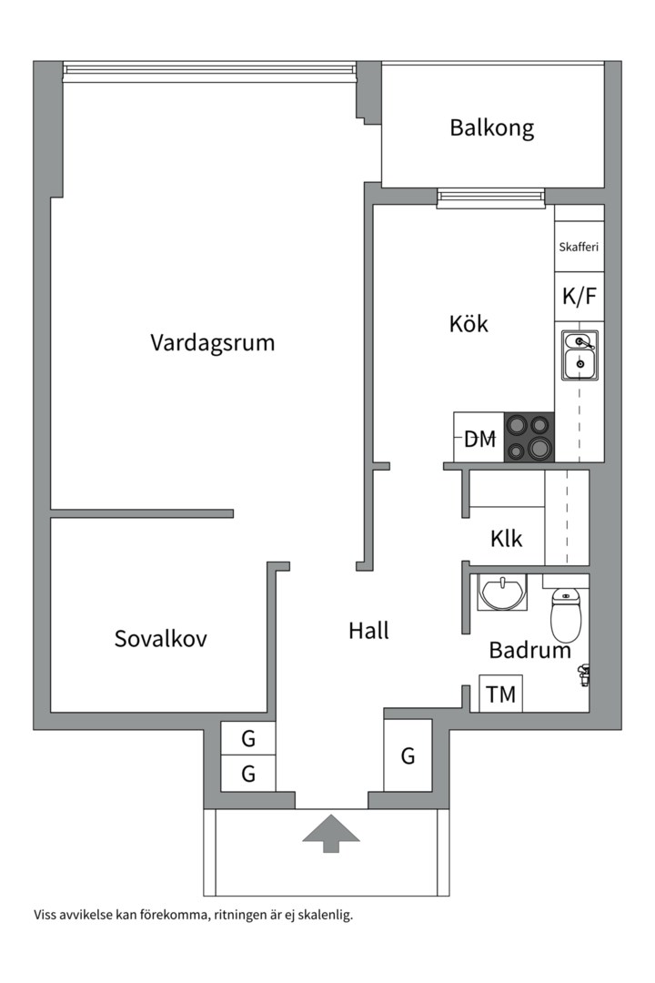 Bostadsbild från Atlasvägen 27, Såld i Sickla, Nacka