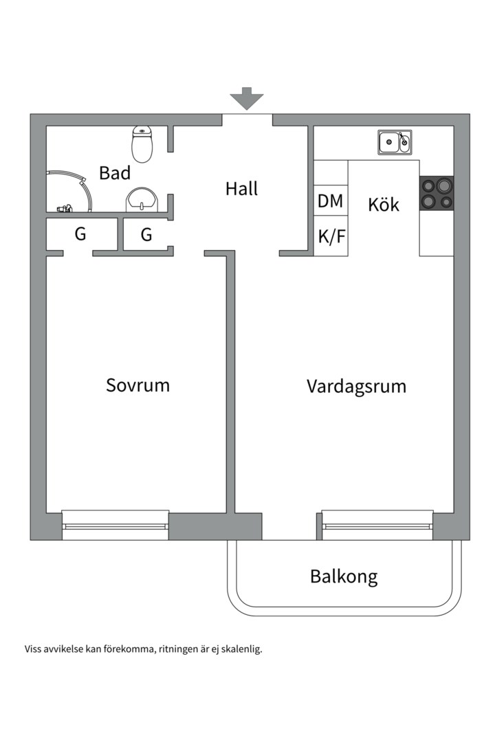 Bostadsbild från Börjegatan 3 B, Såld i Främre Luthagen, Uppsala