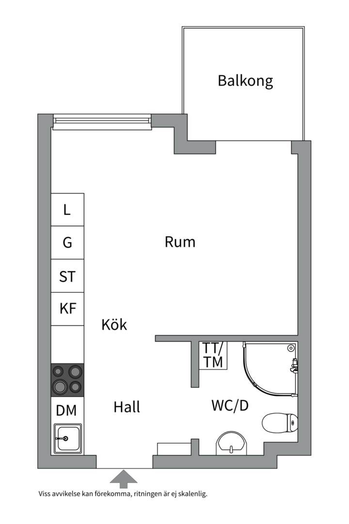 Bostadsbild från Petterslundsgatan 14 E, Såld i Fålhagen, Uppsala
