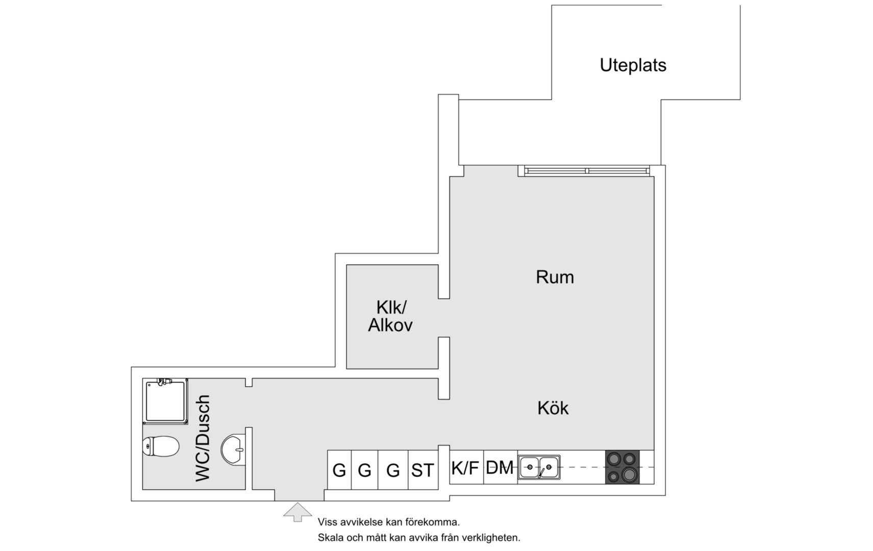 Planlösning från Ektorpsvägen 9A, Såld i Ektorp, Nacka