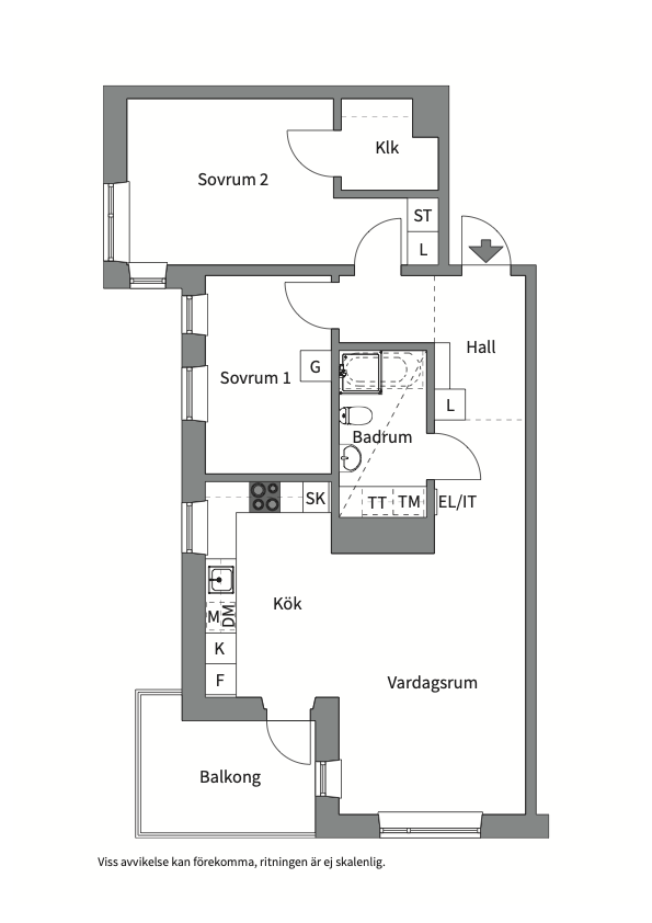 Planlösning från Tollare strand 9, Såld i Tollare, Nacka