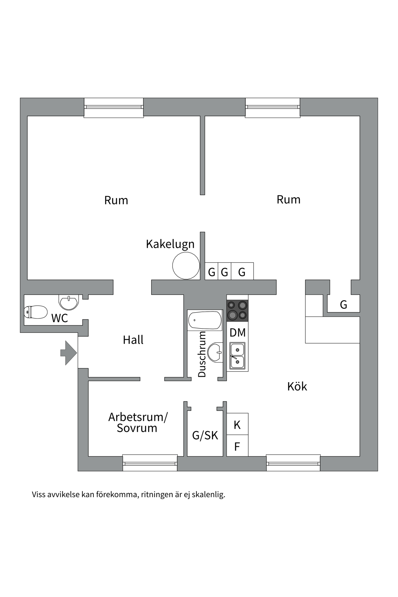 Bostadsbild från Ymergatan 7 A, Såld i Fålhagen, Uppsala