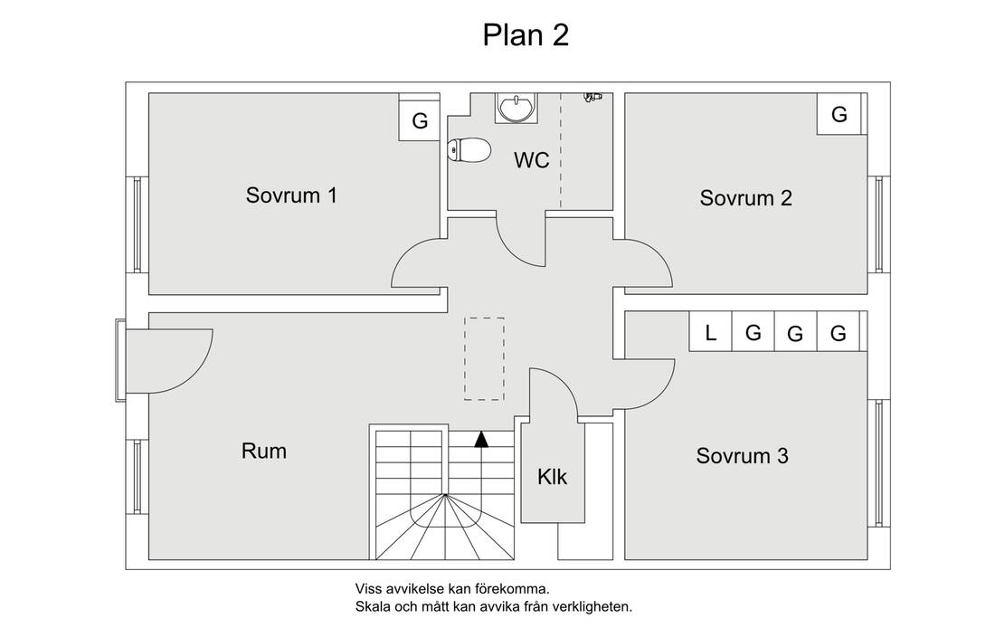 Planlösning från Tollare Ängsväg 8, Såld i Tollare, Nacka
