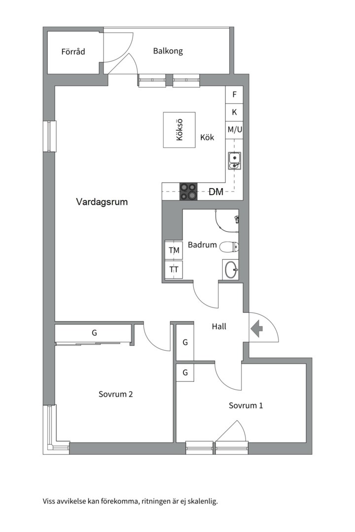 Planlösning från Soldathemsvägen 5, Såld i Rosendal, Uppsala