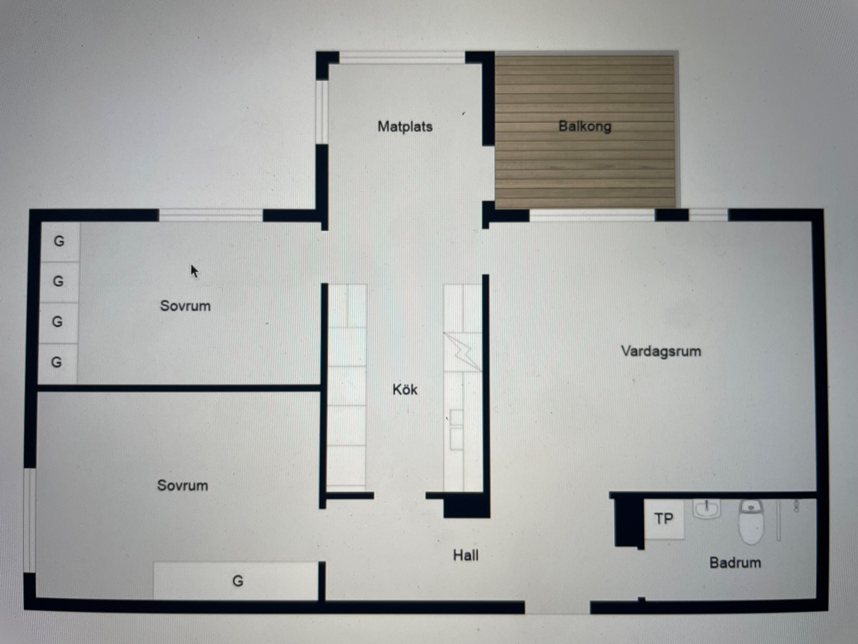 Bostadsbild från Landåvägen 4, Såld i Jarlaberg, Nacka